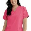 Barco One Clearance Women's V-Neck Contrast Mesh Solid Scrub Top 2 Barco One Clearance Women's V-Neck Contrast Mesh Solid Scrub Top -Havaianas Shop 1 bc bwt012 clearance 650