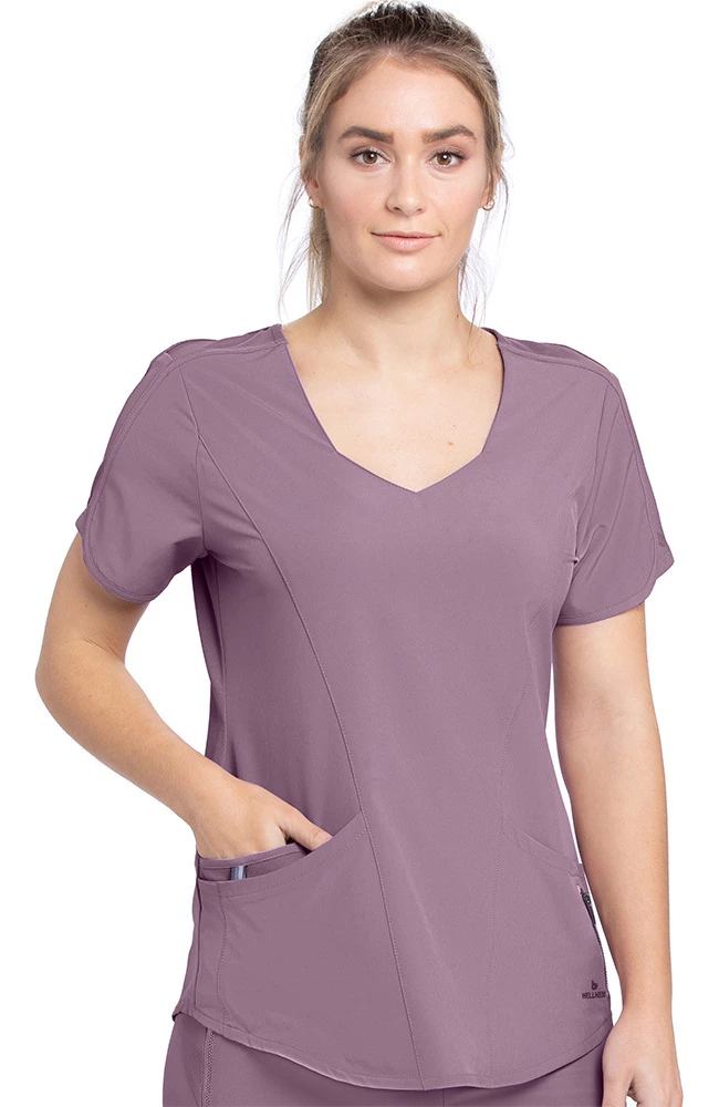 Barco One Clearance Women's Joy Solid Scrub Top 3 Barco One Clearance Women's Joy Solid Scrub Top