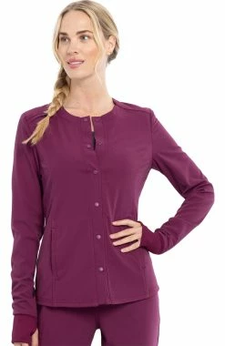 Cherokee Clearance Women's Solid Scrub Jacket