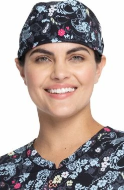 Cherokee Clearance Women's Flutter Blooms Print Scrub Hat