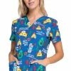 Cherokee Clearance Women's Nacho Average Nurse Print Scrub Top 2 Cherokee Clearance Women's Nacho Average Nurse Print Scrub Top -Havaianas Shop 1 ck ck652 printclearancenan 650