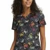 Cherokee Women's Garden Flutter Print Scrub Top 1 Cherokee Women's Garden Flutter Print Scrub Top -Havaianas Shop 1 ck ck678 printgnf 650
