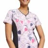Cherokee Women's Loving Swirls Print Scrub Top 2 Cherokee Women's Loving Swirls Print Scrub Top -Havaianas Shop 1 ck ck698 printvsl 650
