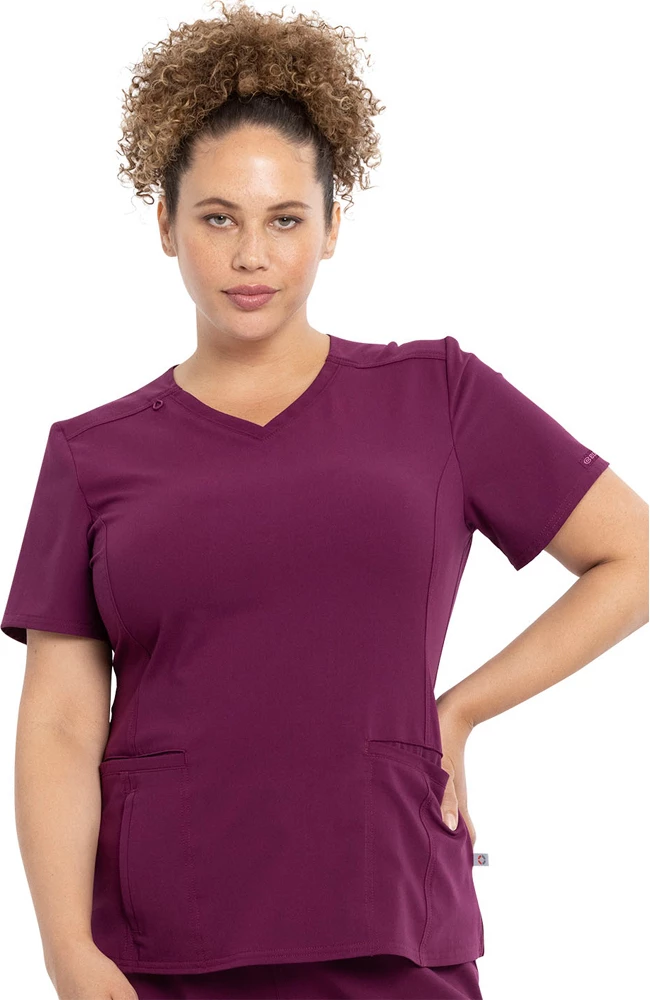 Cherokee Clearance Women's Solid Scrub Top 3 Cherokee Clearance Women's Solid Scrub Top