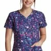 Dickies Women's Dot's Get Going Print Scrub Top 1 Dickies Women's Dot's Get Going Print Scrub Top -Havaianas Shop 1 di dk731 printdts 650