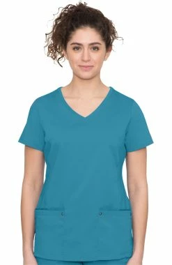 Healing Hands Clearance Women's Juliet V-Neck Yoga Scrub Top