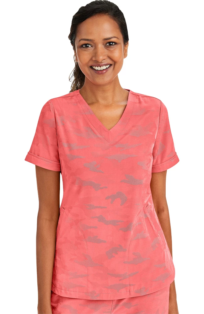 Healing Hands Women's Joy V-Neck Camo Scrub Top 3 Healing Hands Women's Joy V-Neck Camo Scrub Top
