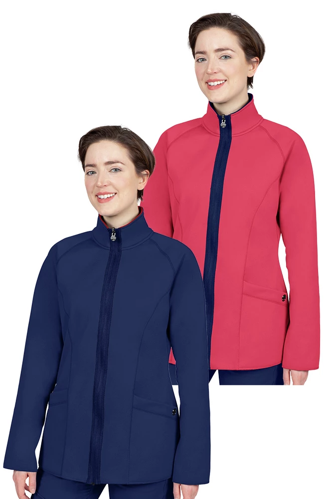 Healing Hands Women's Brooklyn Reversible Solid Scrub Jacket 3 Healing Hands Women's Brooklyn Reversible Solid Scrub Jacket