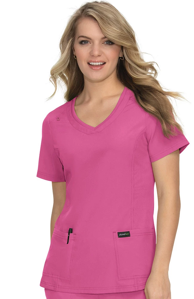 Koi Women's Longevity Solid Scrub Top 3 Koi Women's Longevity Solid Scrub Top
