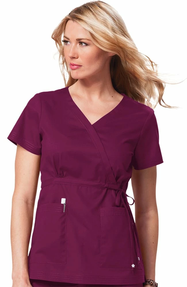 Koi Clearance Women's Katelyn Wrap Solid Scrub Top 3 Koi Clearance Women's Katelyn Wrap Solid Scrub Top