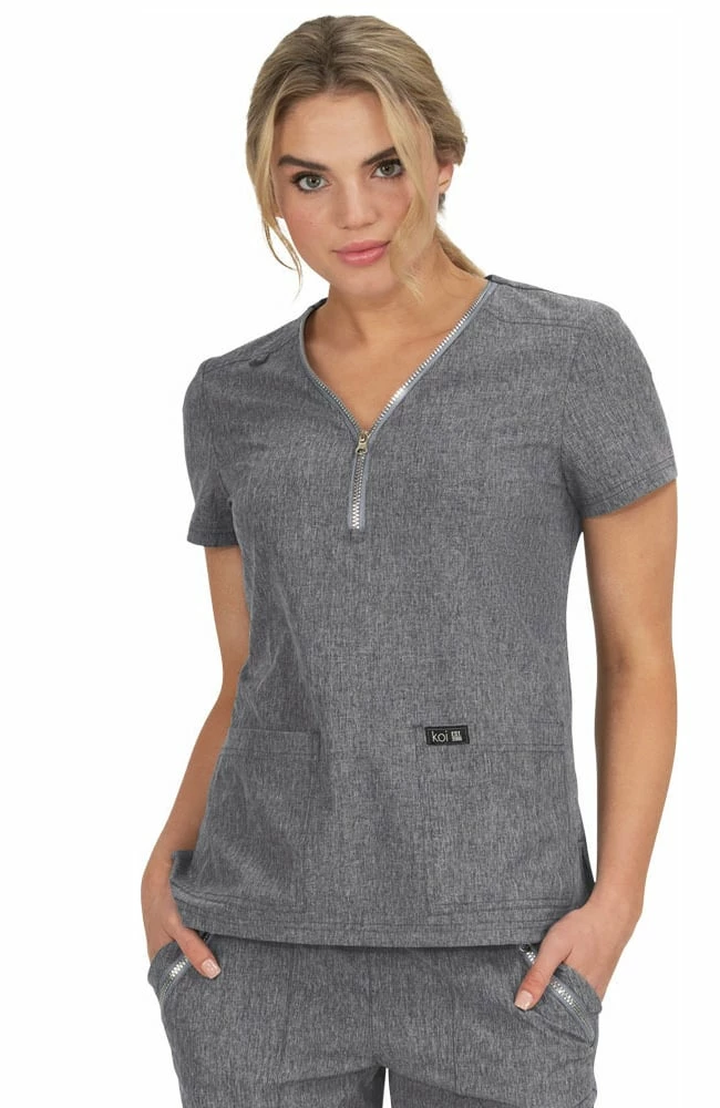 Koi Clearance Women's Marie Solid Scrub Top 3 Koi Clearance Women's Marie Solid Scrub Top