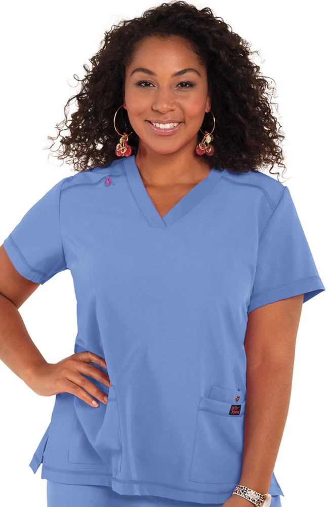 Koi Women's Freesia Solid Scrub Top 3 Koi Women's Freesia Solid Scrub Top
