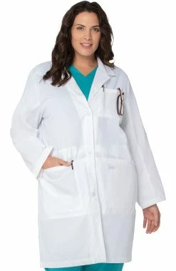 Landau Women's 37" Lab Coat With Tablet Pocket