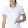 Landau Women's Collared Zip Front Solid Scrub Top 2 Landau Women's Collared Zip Front Solid Scrub Top -Havaianas Shop 1 ln 4173prvwwp 650