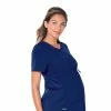 Landau Women's Maternity V-Neck Empire Waist Tunic Solid Scrub Top -Havaianas Shop 1 ln 4399 650