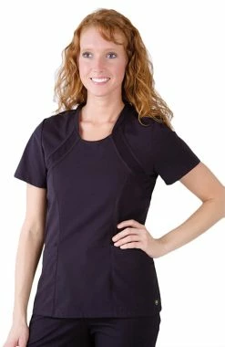 Urbane Clearance Women's Scoop Neck Solid Scrub Top
