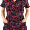 Maevn Uniforms Women's Abstract Wavy Print Scrub Top 1 Maevn Uniforms Women's Abstract Wavy Print Scrub Top -Havaianas Shop 1 mv 1767 printawv 650