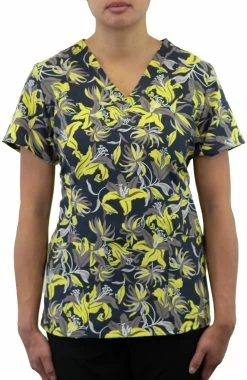 Maevn Uniforms Women's Lily Lala Print Scrub Top