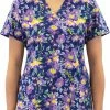 Maevn Uniforms Women's Nature's Calm Print Scrub Top -Havaianas Shop 1 mv 1767 printntc 650