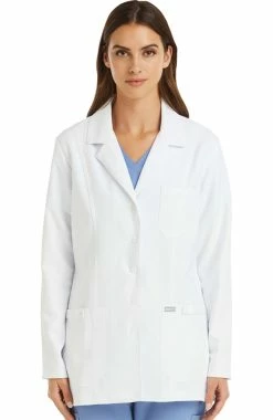 Maevn Uniforms Women's 29" Notch Collar Consultation Lab Coat