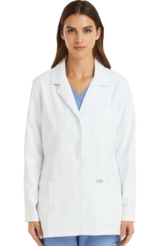 Maevn Uniforms Women's 29" Notch Collar Consultation Lab Coat 3 Maevn Uniforms Women's 29" Notch Collar Consultation Lab Coat