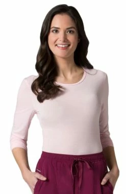 Maevn Uniforms Clearance Women's Long Sleeve Antimicrobial Solid Underscrub T-Shirt