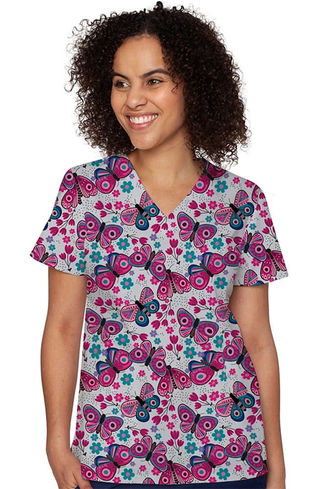 Med Couture Clearance Women's Vicky Boho Butterfly Print Top 3 Med Couture Clearance Women's Vicky Boho Butterfly Print Top