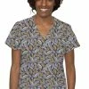 Med Couture Women's Vicky Geo Leaflets Print Scrub Top 2 Med Couture Women's Vicky Geo Leaflets Print Scrub Top -Havaianas Shop 1 pe 8564 printlea 650