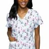 Med Couture Women's Vicky Meowy Christmas Print Scrub Top 2 Med Couture Women's Vicky Meowy Christmas Print Scrub Top -Havaianas Shop 1 pe 8564 printmwy 650