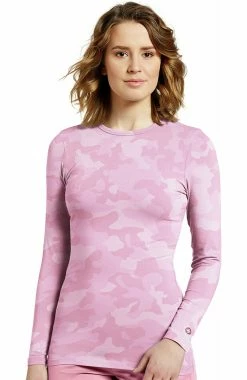 White Cross Clearance Women's Camo Pink Print Underscrub