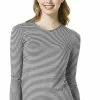 WonderWink Clearance Women's Silky Long Sleeve Stripe Print Underscrub T-Shirt 2 WonderWink Clearance Women's Silky Long Sleeve Stripe Print Underscrub T-Shirt -Havaianas Shop 1 wk 2079 printclearanceblw 650
