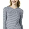 WonderWink Clearance Women's Silky Long Sleeve Stripe Print Underscrub T-Shirt 1 WonderWink Clearance Women's Silky Long Sleeve Stripe Print Underscrub T-Shirt -Havaianas Shop 1 wk 2079 printclearancenht 650