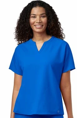 WonderWink Clearance Women's Mandarin Dolman Solid Scrub Top