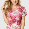 WonderWink Women's V-Neck 3 Pocket Phoenix Print Scrub Top 1 WonderWink Women's V-Neck 3 Pocket Phoenix Print Scrub Top -Havaianas Shop 1 wk 6657 printphn 650