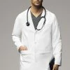 WonderWink Men's 38" Lab Coat -Havaianas Shop 1 wk 7372 whi 650