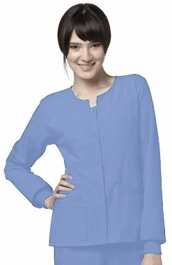WonderWink Clearance Women's Button Front Solid Scrub Jacket