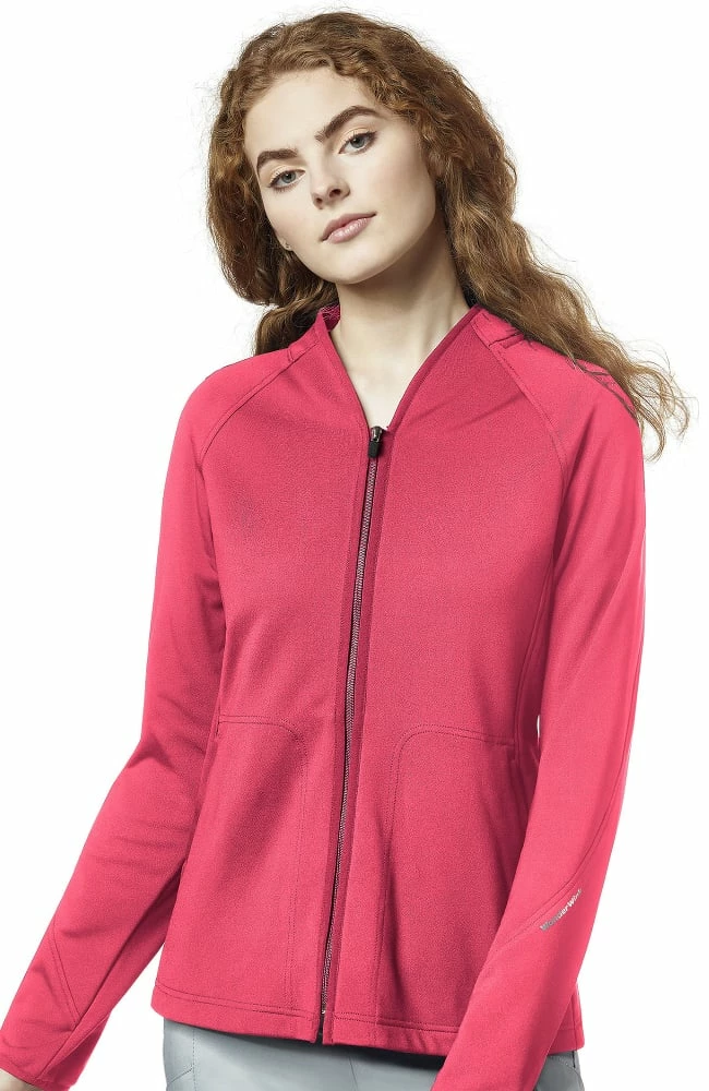 Clearance WonderFlex By Wonderwink Women's Fleece Solid Scrub Jacket 3 Clearance WonderFlex By Wonderwink Women's Fleece Solid Scrub Jacket