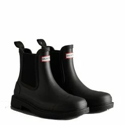 Alternative view of Hunter Women's Commando Chelsea Boots In Black
