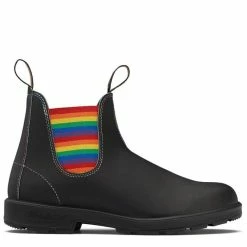 Alternative view of Blundstone Women's Original 2105 In Black With Rainbow Elastic And Contrast Stitching