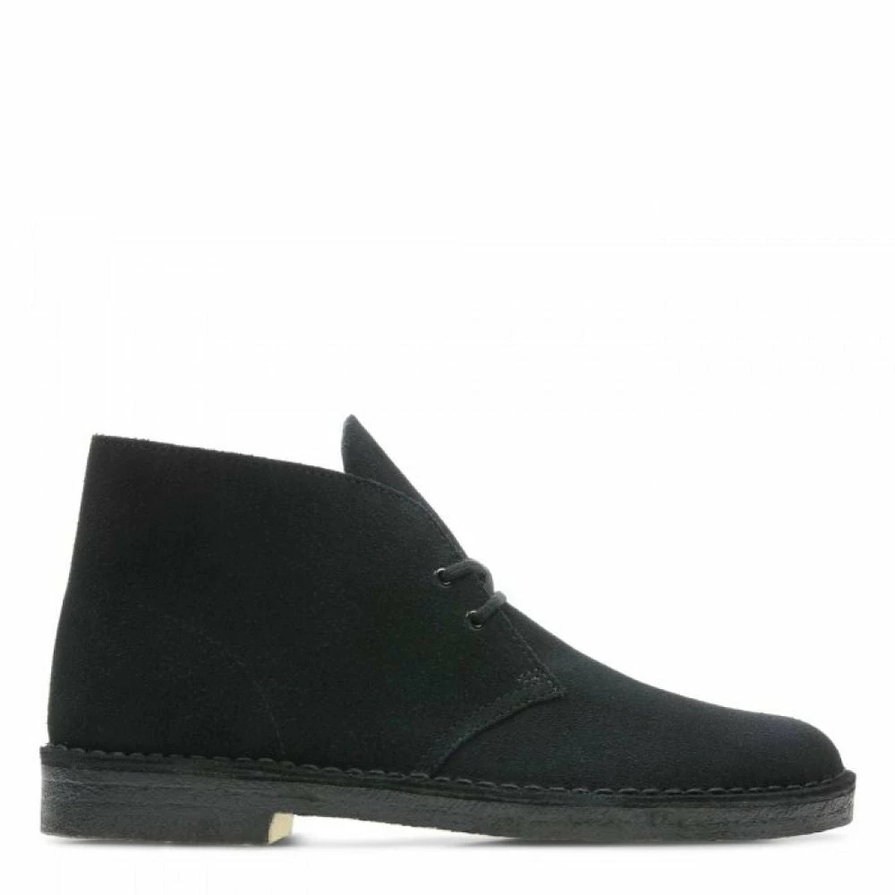 Clarks Men's Desert Boot In Black Suede (New) 3 Clarks Men's Desert Boot In Black Suede (New)