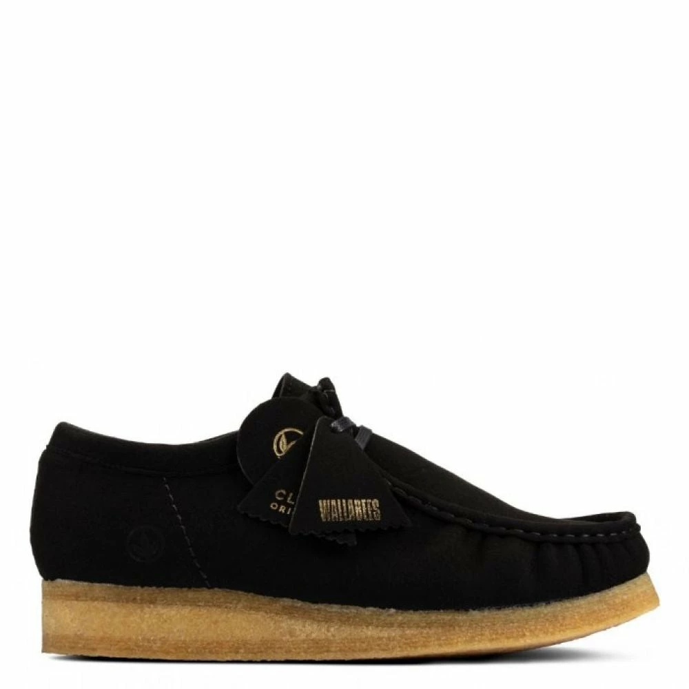 Clarks Men's Wallabee Vegan In Black 3 Clarks Men's Wallabee Vegan In Black