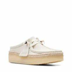 Alternative view of Clarks Women's WallabeeCup Lo In White Suede