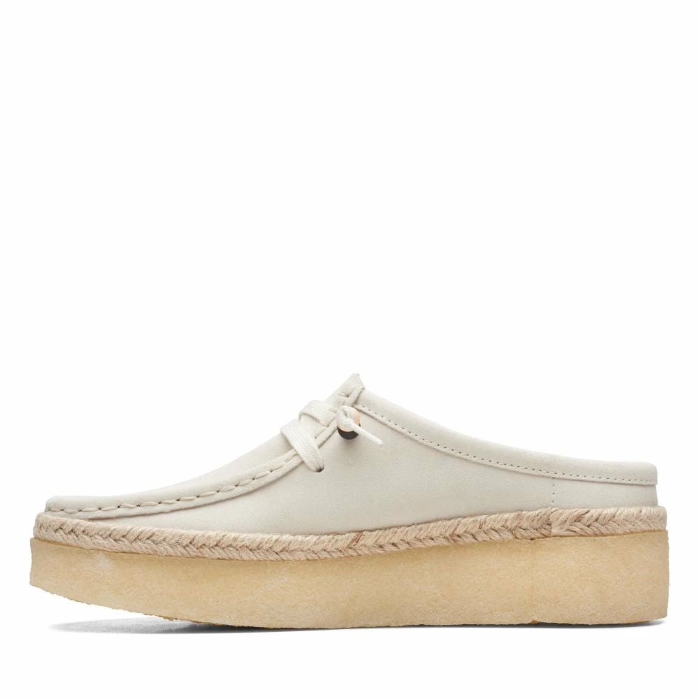 Clarks Women's WallabeeCup Lo In White Suede 6 Clarks Women's WallabeeCup Lo In White Suede - Image 4