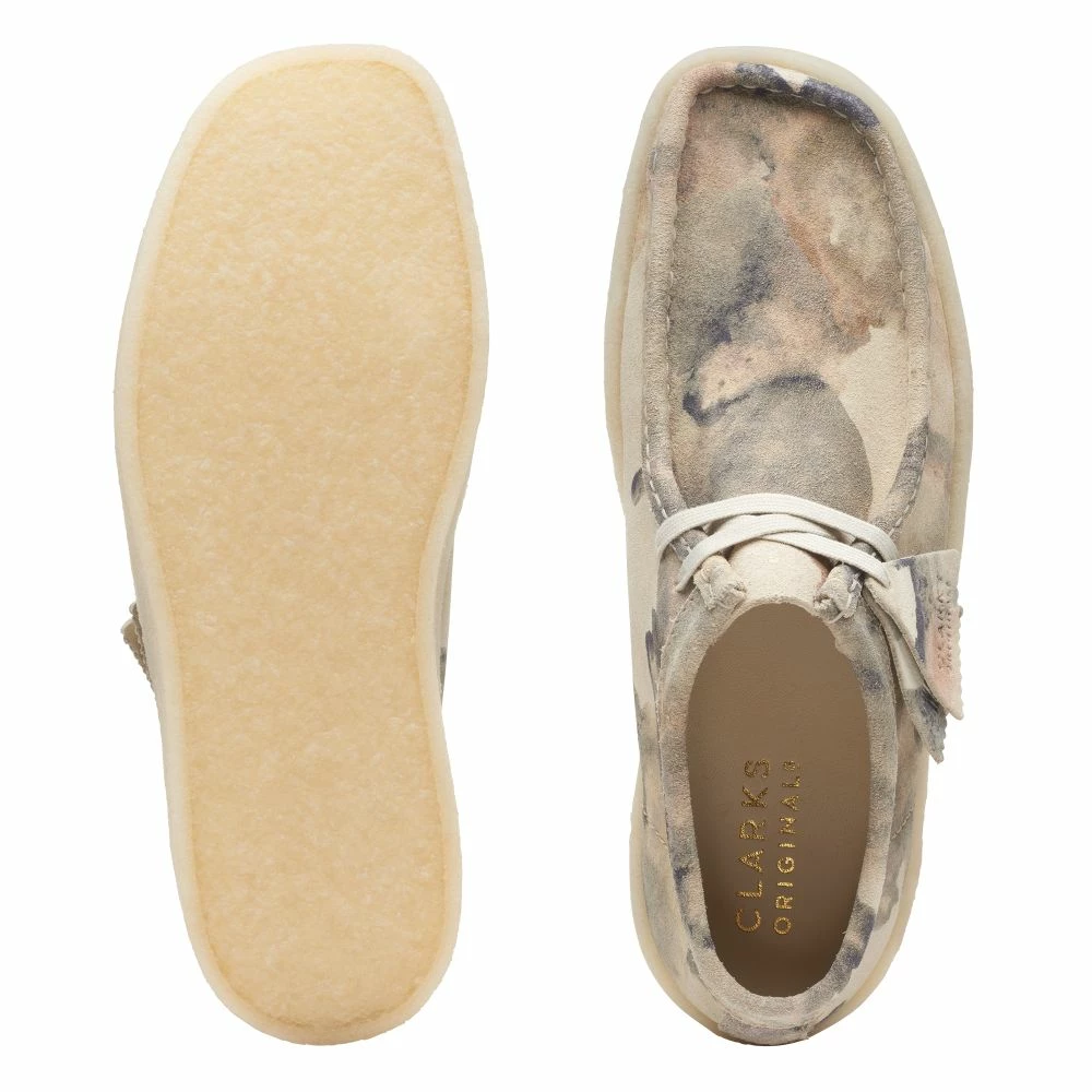 Clarks Men's Wallabee Cup In White Camo 7 Clarks Men's Wallabee Cup In White Camo - Image 5