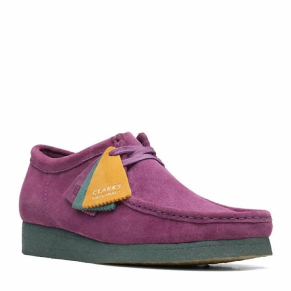 Clarks Men's Wallabee In Purple/Green 4 Clarks Men's Wallabee In Purple/Green - Image 2