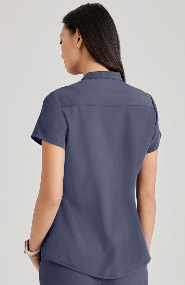 Barco Uniforms Barco Unify Women's Henley Tuck-In Scrub Top 4 Barco Uniforms Barco Unify Women's Henley Tuck-In Scrub Top - Image 2