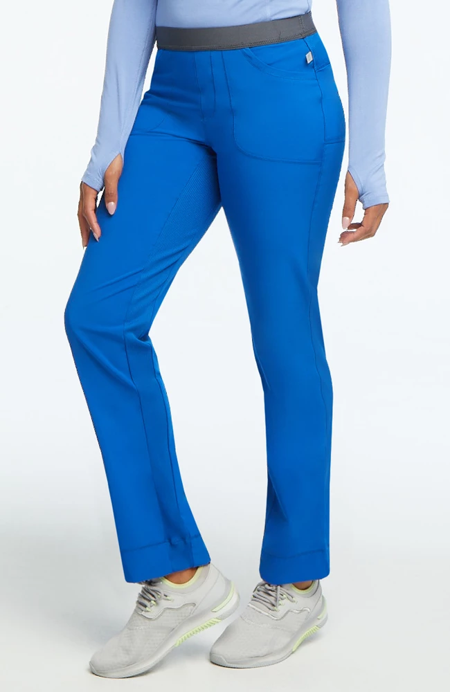Cherokee Clearance Women's Rib Yoke Waist Pull On Scrub Pants 4 Cherokee Clearance Women's Rib Yoke Waist Pull On Scrub Pants - Image 2