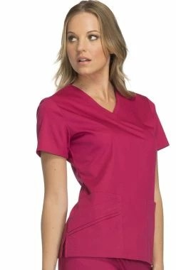 Alternative view of Cherokee Clearance Women's Two Pockets V-Neck Solid Scrub Top
