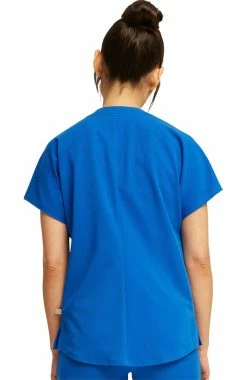 Alternative view of Cherokee Clearance Women's Mandarin Collar Snap Front Scrub Top