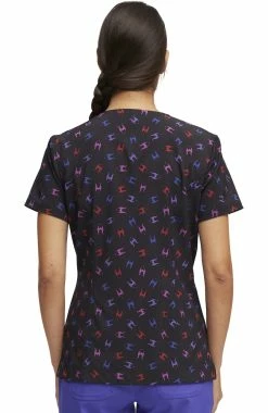 Alternative view of Heartsoul Women's I Run This Castle Print Scrub Top